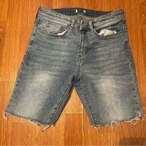 Dark Blue *Custom* Distressed Jorts